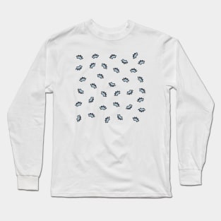 Stegosaurus Pattern Black Long Sleeve T-Shirt